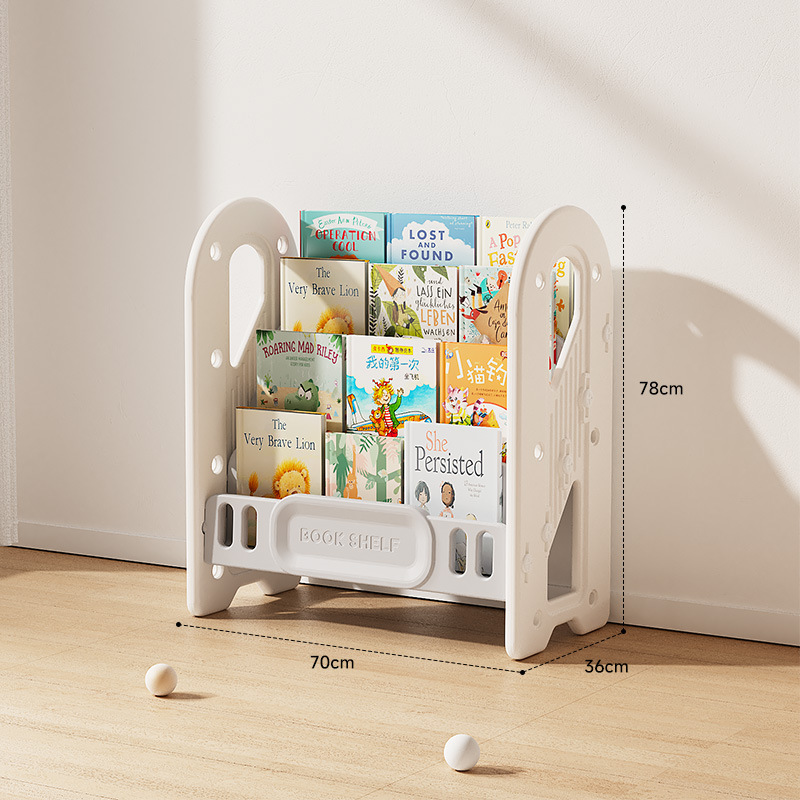 Baby Nursery Bookshelf - 子供用おもちゃ収納ラックオーガナイザー本棚ベビー保育園大容量プレイルームリビングルームクローゼットオーガナイザー収納キャビネット