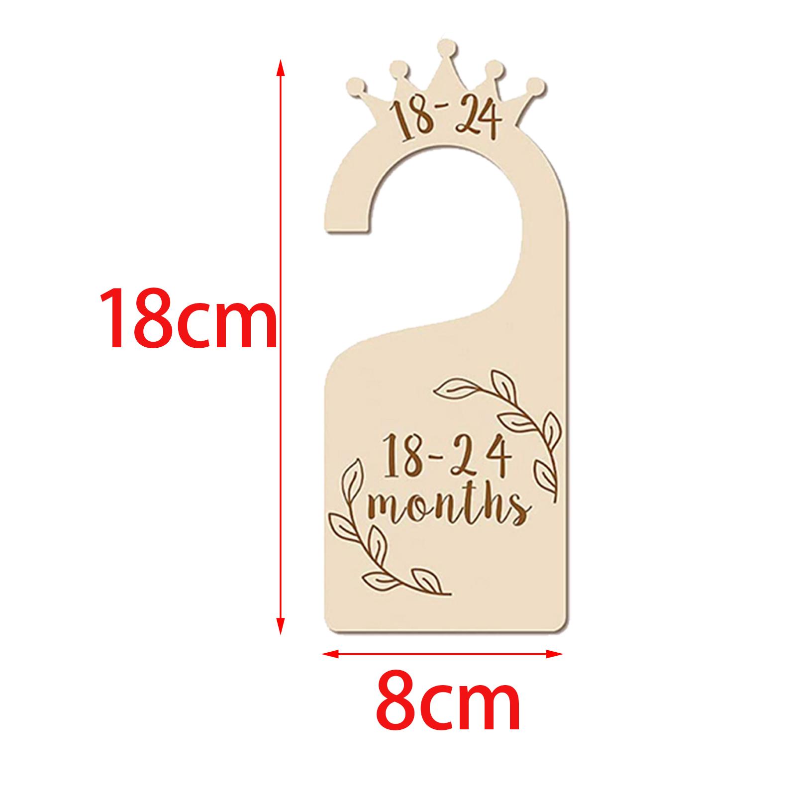 Baby Nursery Wardrobe - ベビークローゼット仕切り板 木製ワードローブオーガナイザーセット 両面サイズハンガー 子供部屋の装飾 衣類収納用