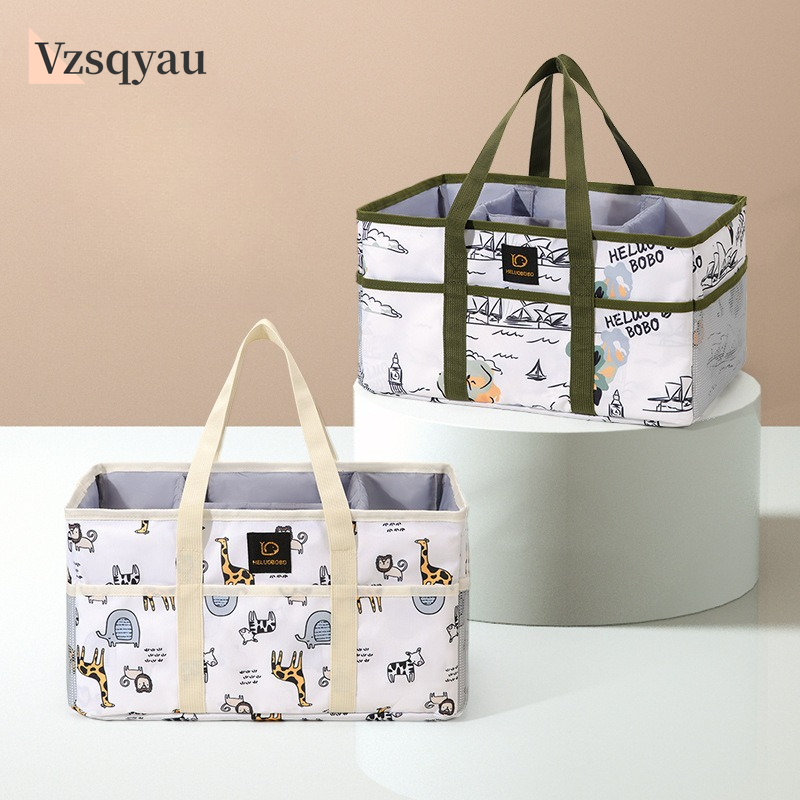 Baby Nursery Essentials - ベビーおむつボールバッグオーガナイザー、ポータブルホルダーバッグ、おむつ替え台、車載用ベビー用品収納ボックス、おむつバッグ、ベビーおむつバッグ