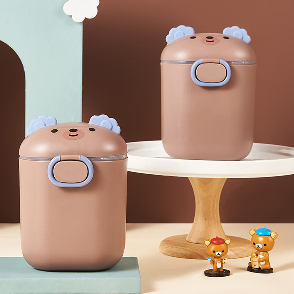 Baby Nursery Essentials - トラベルフォーミュラコンテナ、持ち運び可能なハンドル付き気密保存容器、ベビーシリアル用分割収納、必須ベビーフード