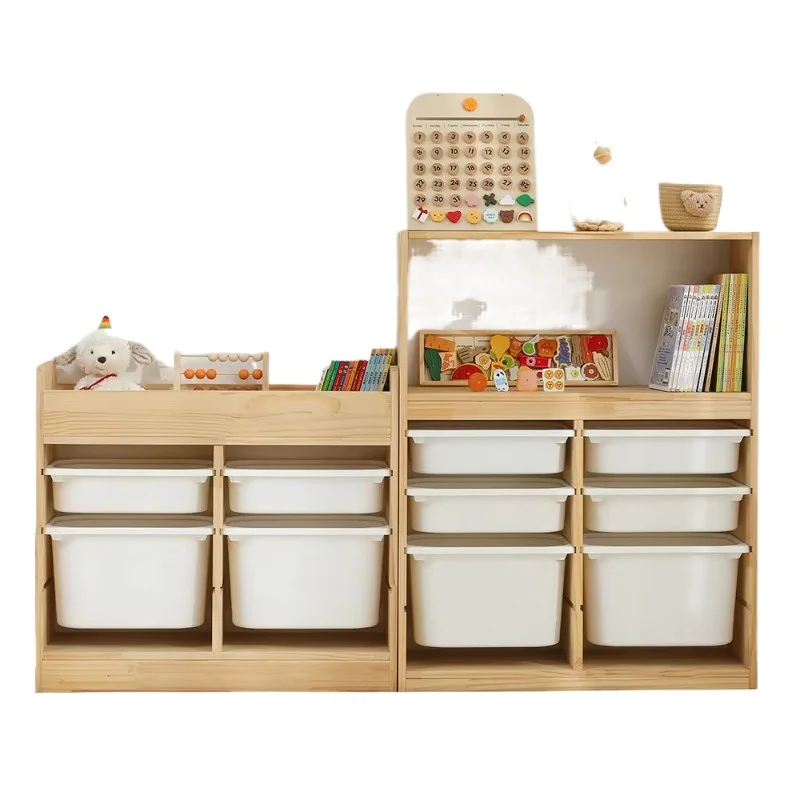 Baby Nursery Bookshelf - 子供用おもちゃロッカー リビングルーム ベビーおもちゃ収納 デコレーション 保育園用本棚 子供用棚