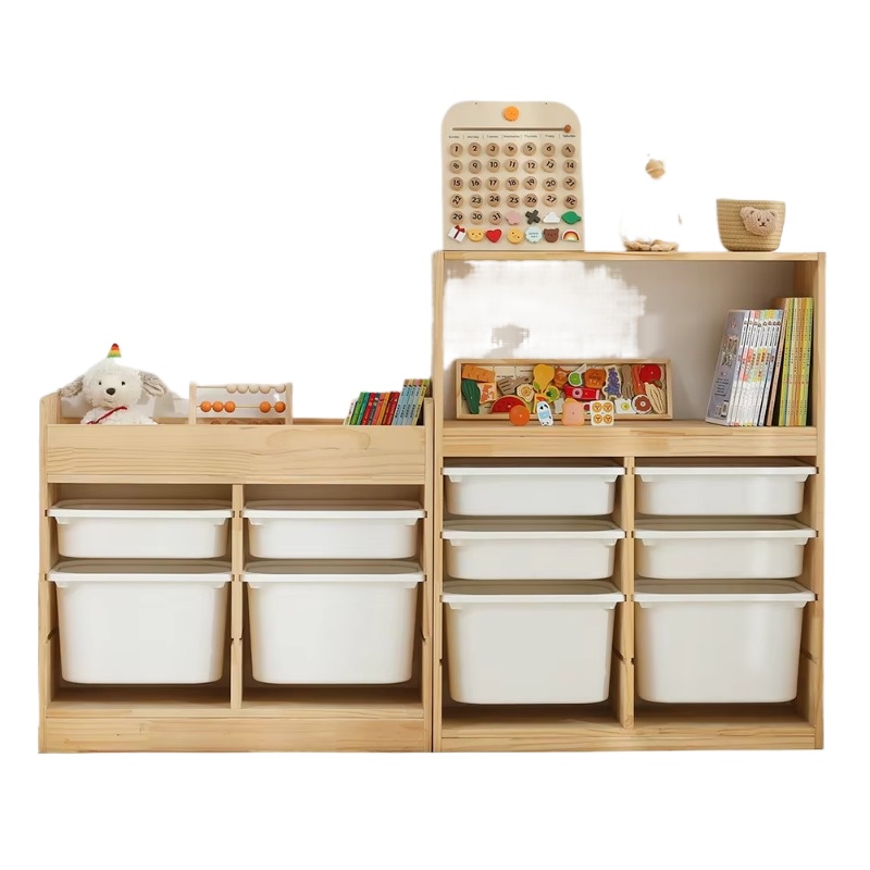 Baby Nursery Bookshelf - 子供用おもちゃ収納棚 リビングルーム ベビーおもちゃ収納 デコレーション 保育園 本棚