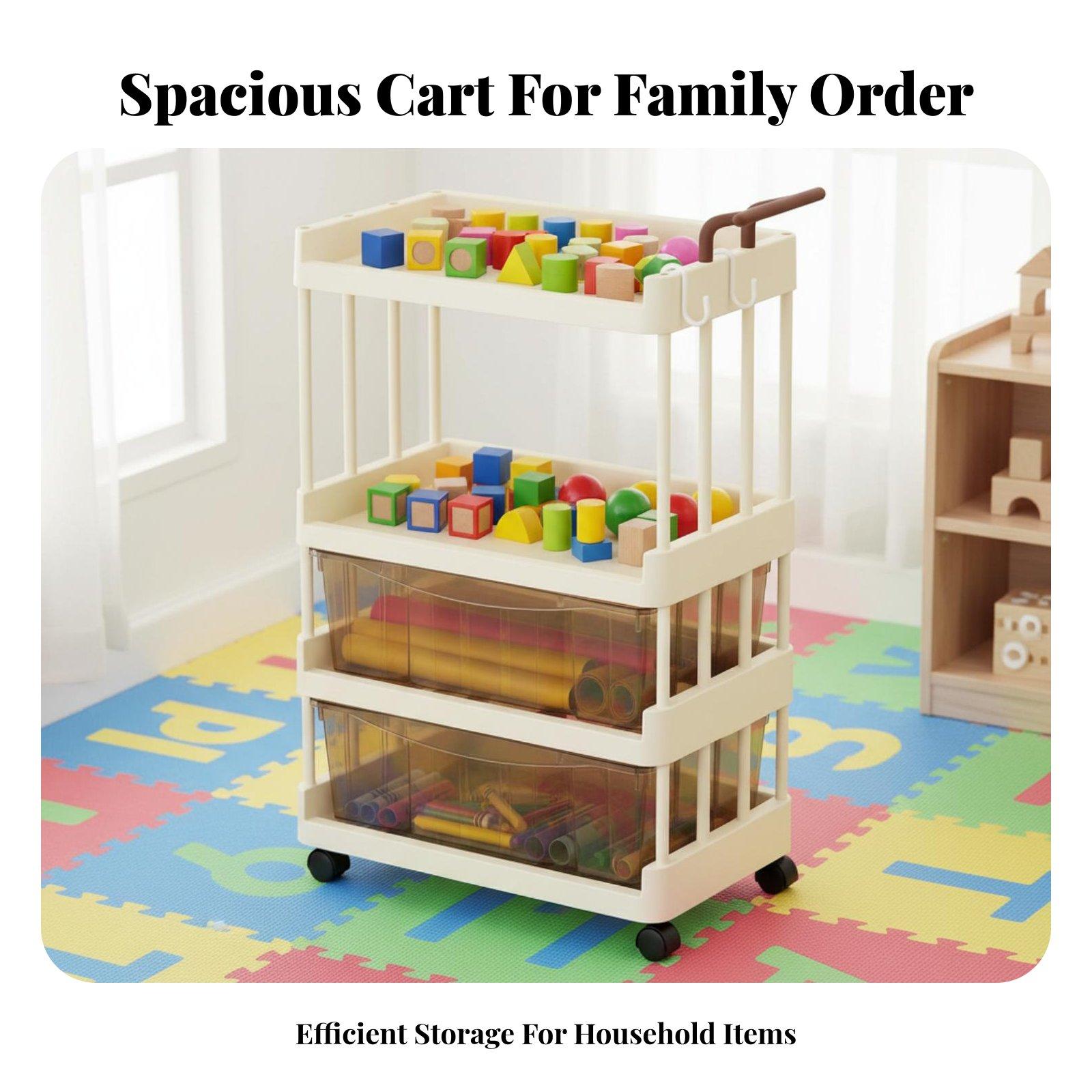 ベビー用品収納カート。透明な引き出し式の収納ボックス付き。多 - Baby Nursery Essentials のレビューと価格