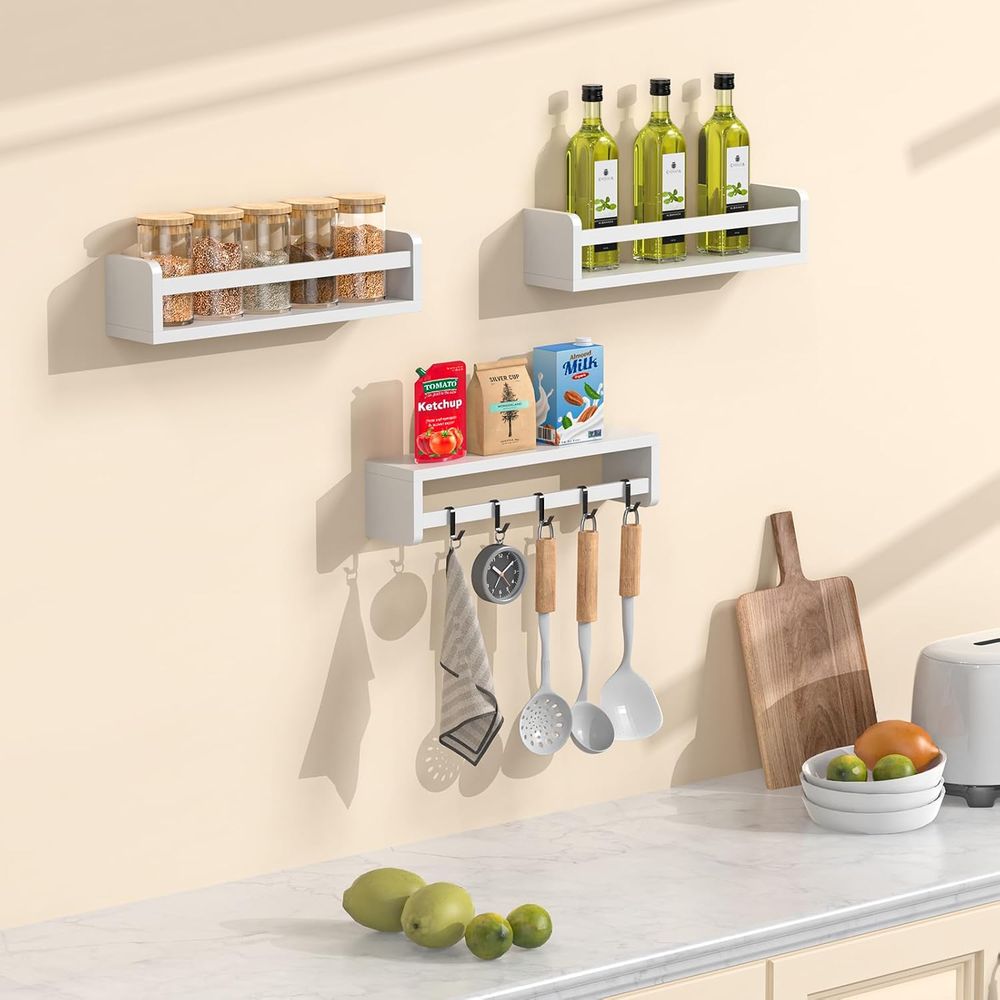 白い木製のベビー＆キッズブックシェルフセット、16.5インチ - Baby Nursery Bookshelf のレビューと価格