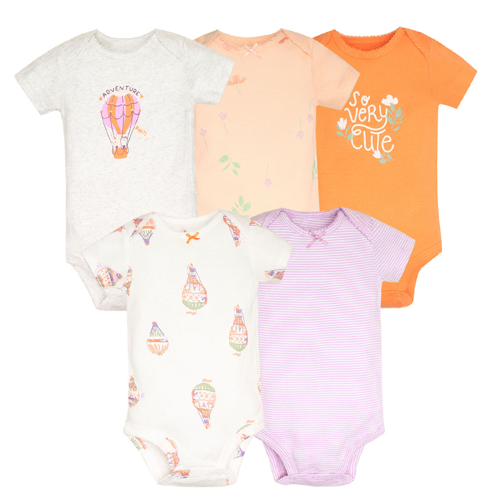 5 ピース/ロットベビーボディスーツファッションガール服綿新 - Baby Nursery Ideas Boy のレビューと価格