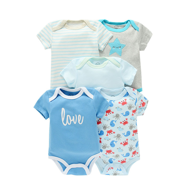 赤ちゃん用コットン半袖ボディスーツ,新生児服,男の子と女の子 - Baby Nursery Ideas Boy のレビューと価格
