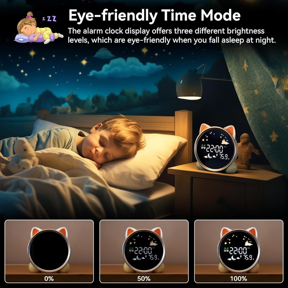 子供用目覚まし時計、起き上がりを促す子供用睡眠トレーナー、ナ - Sound Sleep Trainer Clock のレビューと価格