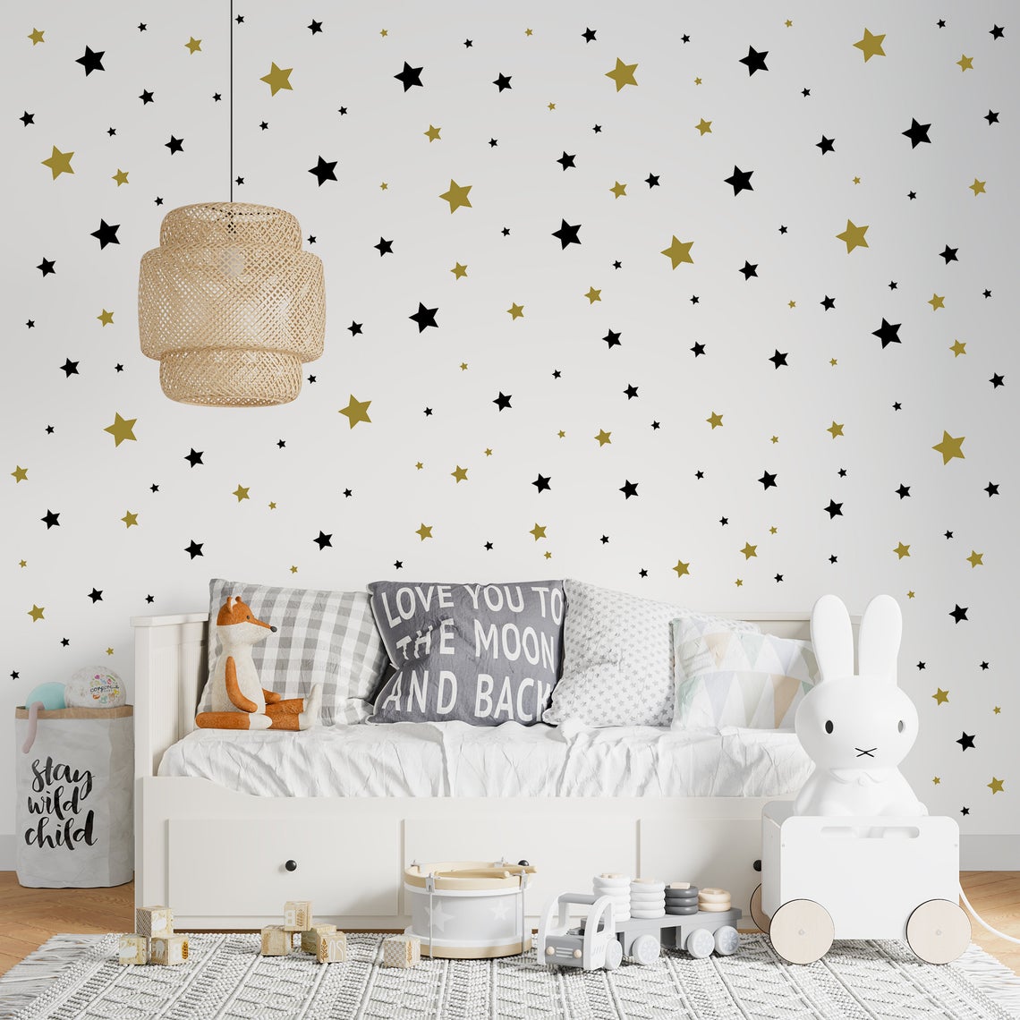 赤ちゃんの部屋のための幾何学的な漫画の壁のステッカー,子供部 - Baby Nursery Wall Stickers のレビューと価格