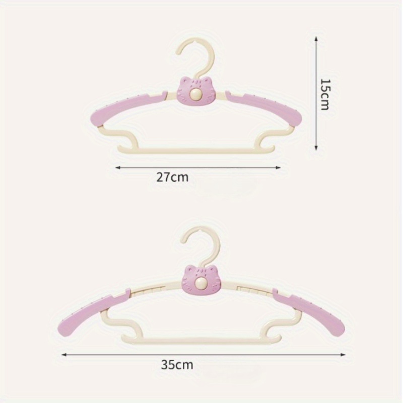 10個入り、伸縮式のベビー用クローゼットハンガー。省スペース - Baby Nursery Hangers のレビューと価格