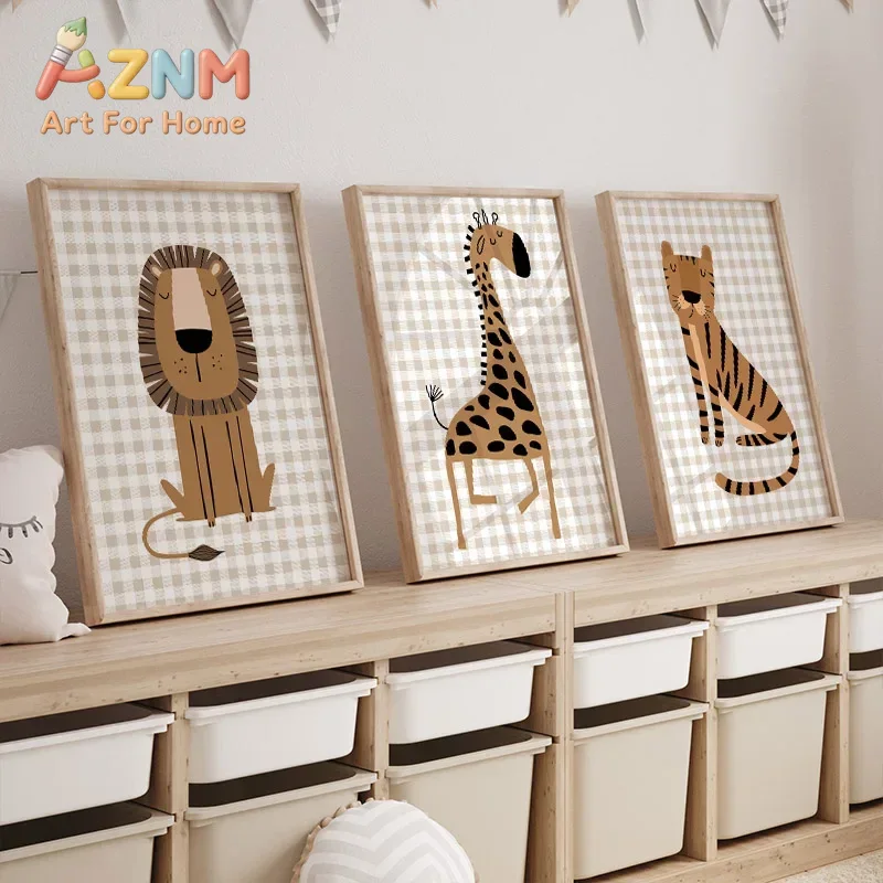 ライオン、トラ、ゾウ、キリン、ジャングル動物をモチーフにした - Baby Nursery Jungle Animals のレビューと価格