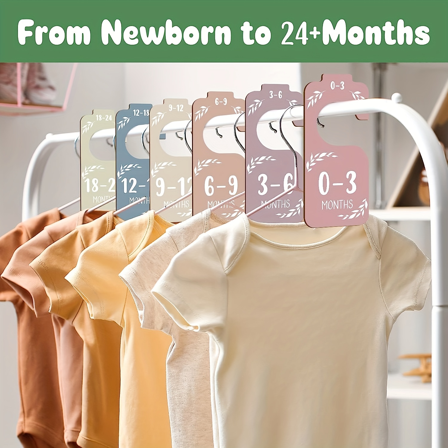 8 個の木製ベビークローゼットディバイダーベビー服オーガナイ - Baby Nursery Wardrobe のレビューと価格