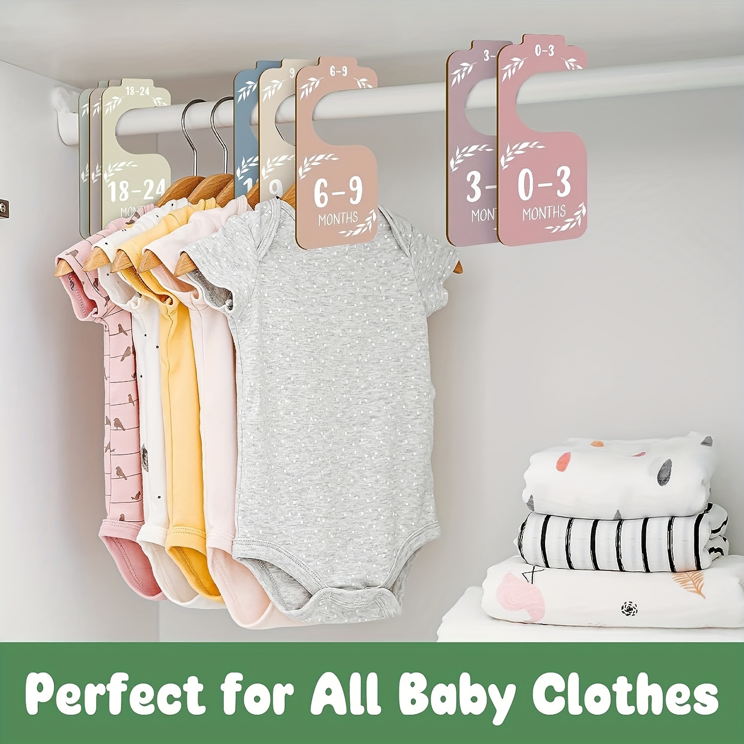 8 個の木製ベビークローゼットディバイダーベビー服オーガナイ - Baby Nursery Wardrobe のレビューと価格