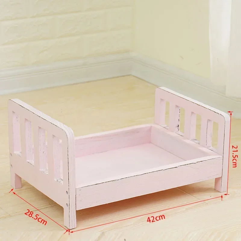 幼児ポーズ用ソファレトロ木製ベッド新生児写真撮影小道具取り外 - Baby Nursery Boy のレビューと価格