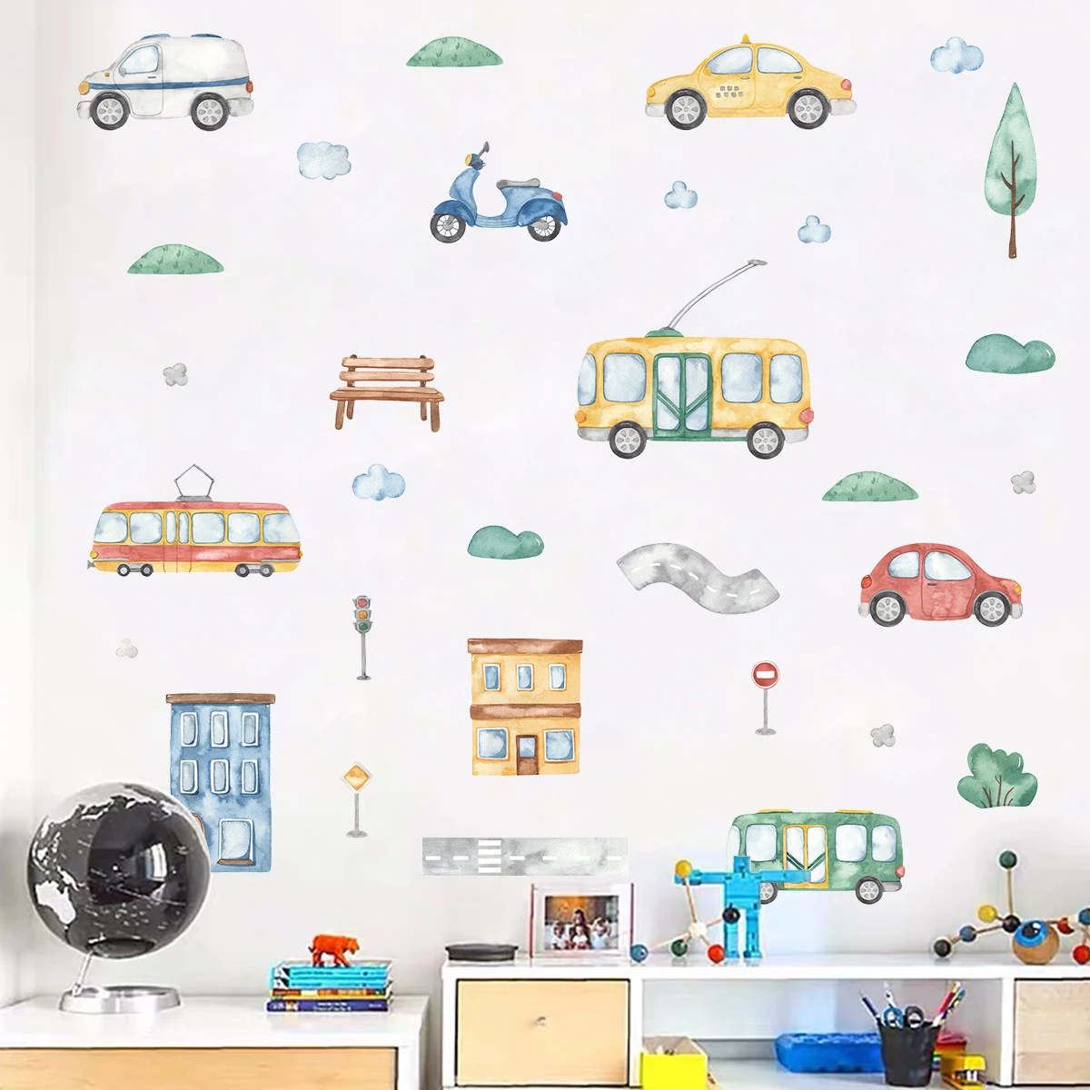 ウォールステッカーキャンバスカーウォールステッカー,子供部屋 - Baby Nursery Tree のレビューと価格