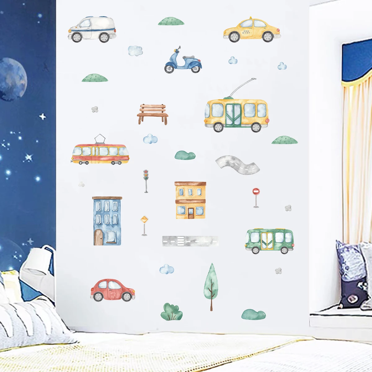 ウォールステッカーキャンバスカーウォールステッカー,子供部屋 - Baby Nursery Tree のレビューと価格