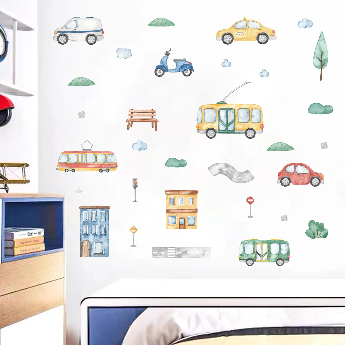 ウォールステッカーキャンバスカーウォールステッカー,子供部屋 - Baby Nursery Tree のレビューと価格