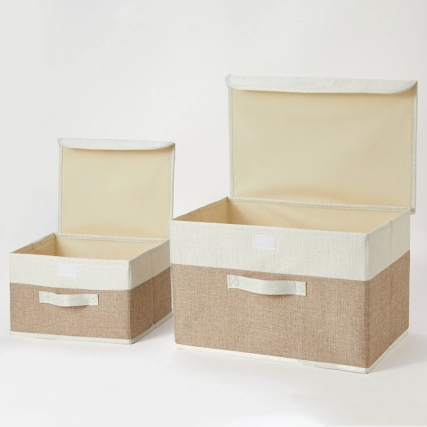 大容量のリネン製収納オーガナイザー。折りたたみ式の衣類収納バ - Baby Nursery Wardrobe のレビューと価格