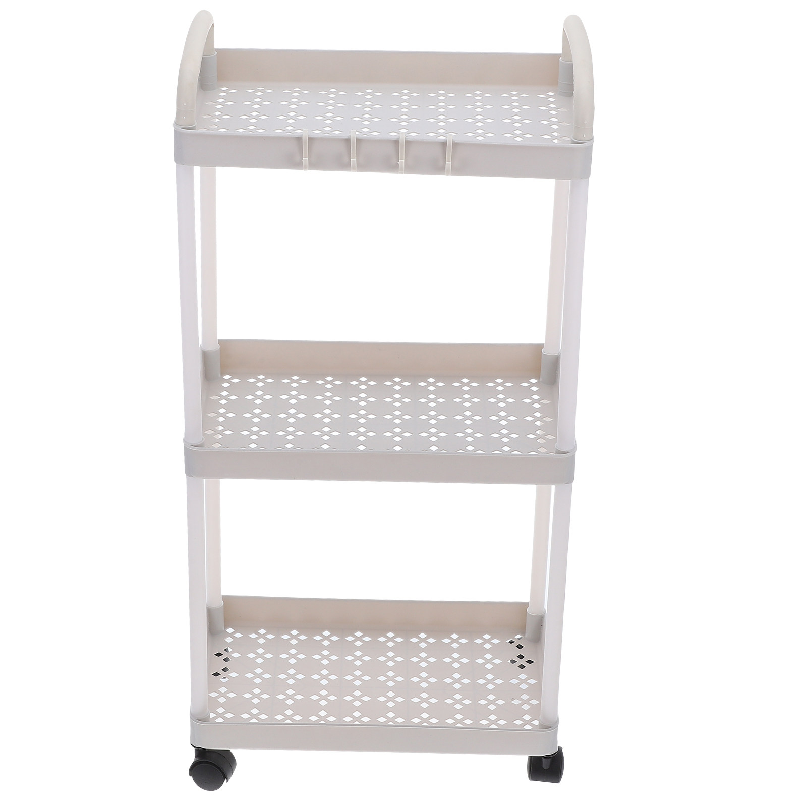 3段式のプラスチック製収納カート。移動式で、キッチン、バスル - Baby Nursery Trolley のレビューと価格
