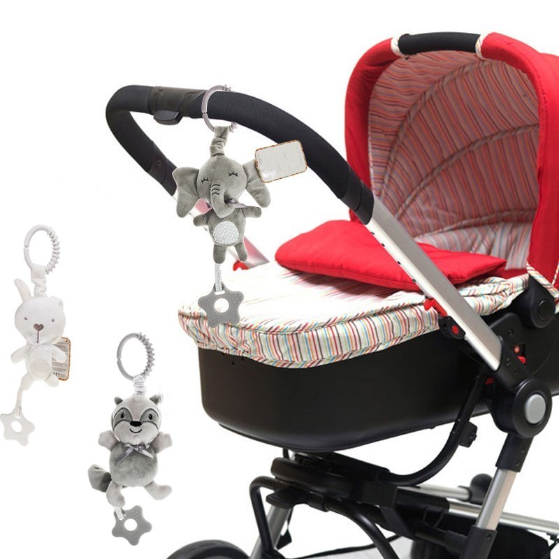 柔らかい幼児ベビーベッドベッドベビーカー携帯ぶら下げガラガラ - Baby Nursery Trolley のレビューと価格