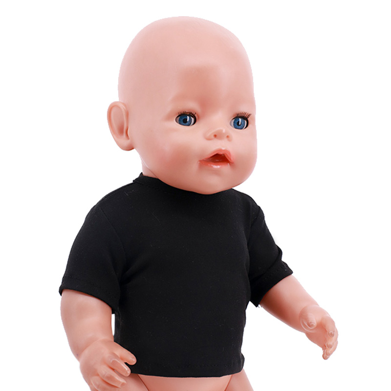 人形服夏 Tシャツ純粋な綿半袖手作り無地服 16-18 イン - Baby Nursery Ideas Boy のレビューと価格