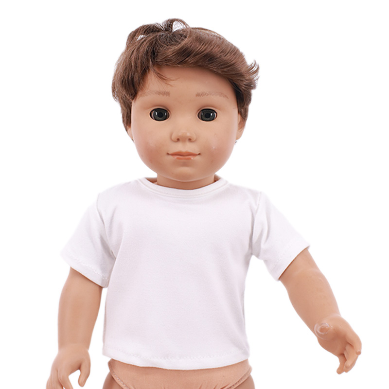人形服夏 Tシャツ純粋な綿半袖手作り無地服 16-18 イン - Baby Nursery Ideas Boy のレビューと価格