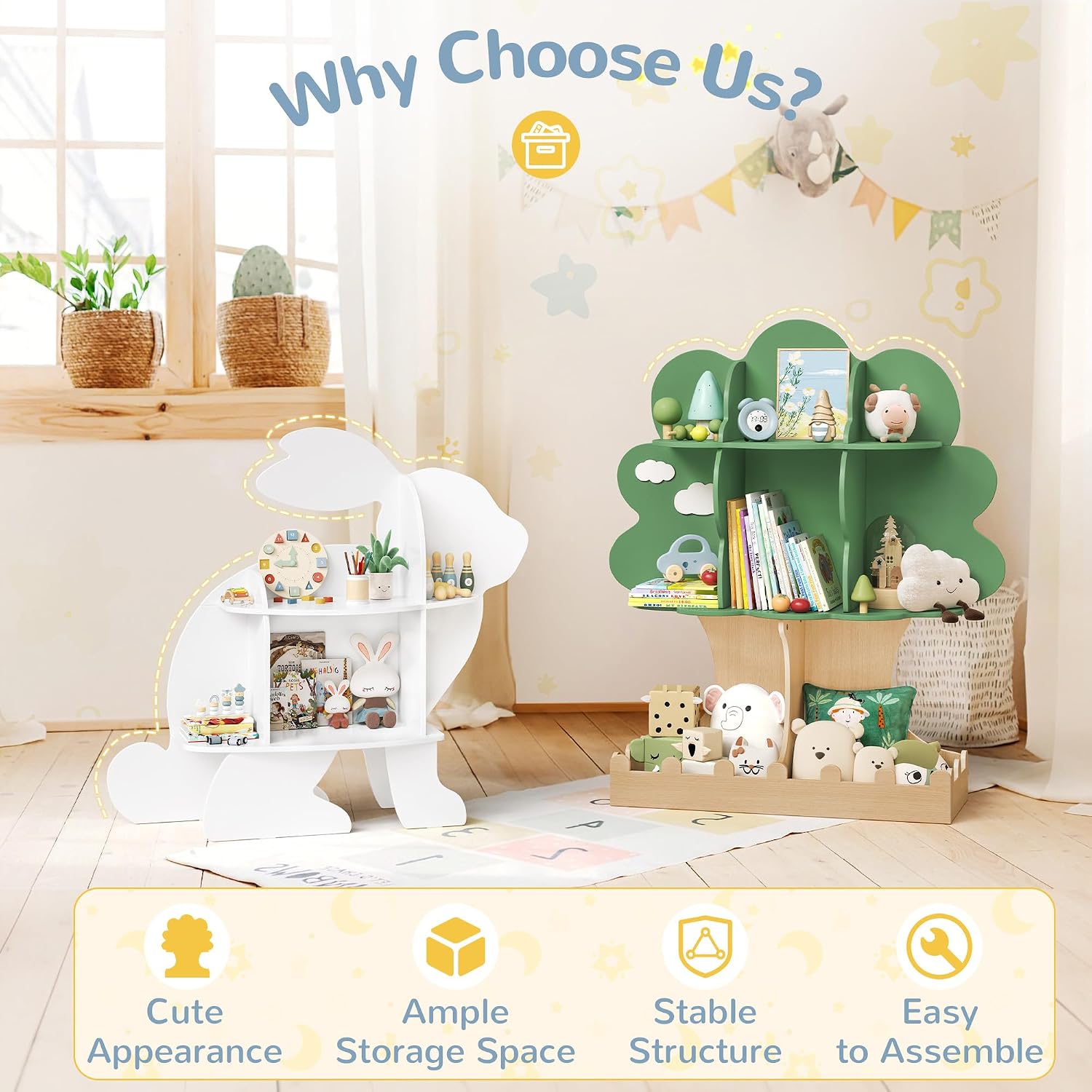 幼児用ツリー型本棚 ベビーモンテッソーリ木製ブックケース 子 - Baby Nursery Bookshelf のレビューと価格