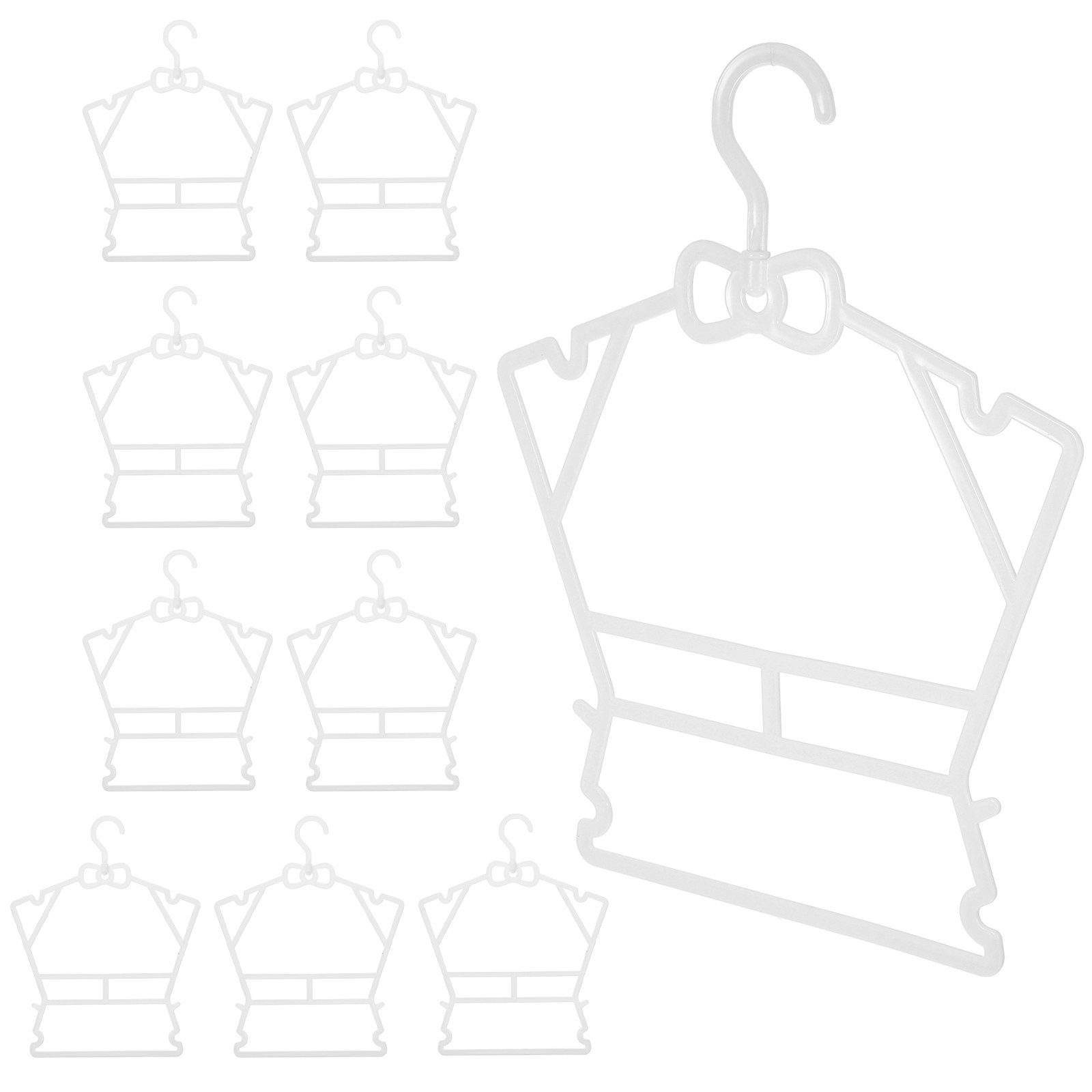 10個入り、プラスチック製のベビーハンガー。クローゼット用で - Baby Nursery Wardrobe のレビューと価格