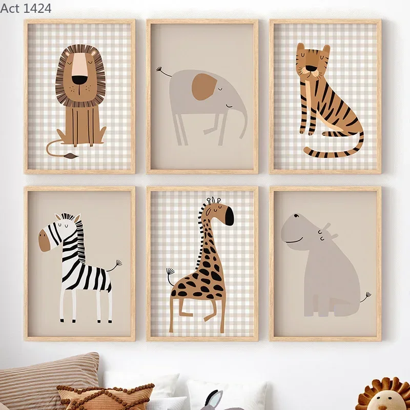 ライオン、トラ、ゾウ、キリン、ジャングルの動物、子供部屋のウ - Baby Nursery Jungle Animals のレビューと価格