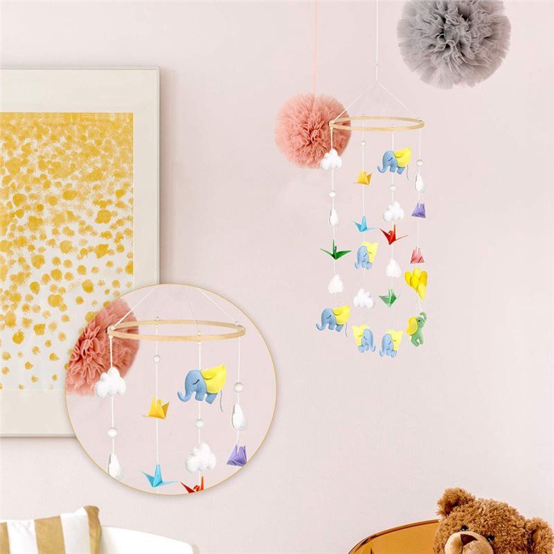 AB11 ベビーベッド用モバイルベッドベル天井木製風鈴、ベビ - Baby Nursery Hangers のレビューと価格