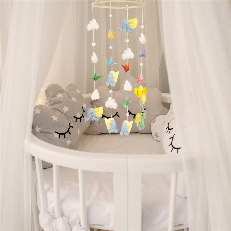 AB11 ベビーベッド用モバイルベッドベル天井木製風鈴、ベビ - Baby Nursery Hangers のレビューと価格