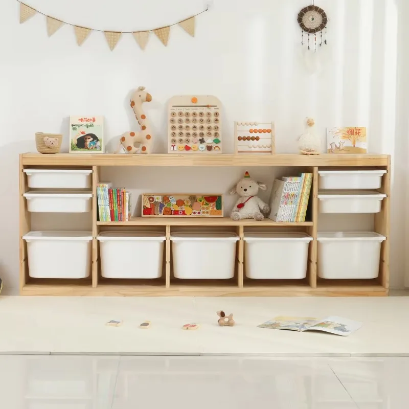 子供用おもちゃロッカー リビングルーム ベビーおもちゃ収納  - Baby Nursery Bookshelf のレビューと価格