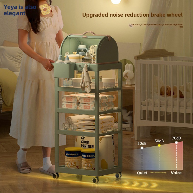 移動式ベビー収納カート 多段引き出しオーガナイザー 保育園用 - Baby Nursery Trolley のレビューと価格