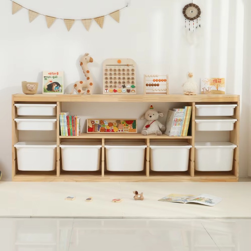 子供用おもちゃ収納棚 リビングルーム ベビーおもちゃ収納 デ - Baby Nursery Bookshelf のレビューと価格