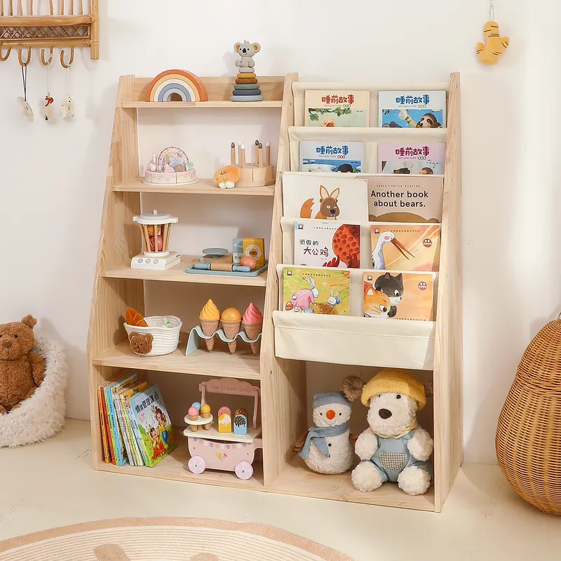 子供用2-in-1おもちゃ収納ラックと本棚、保育園・ベビー向 - Baby Nursery Bookshelf のレビューと価格