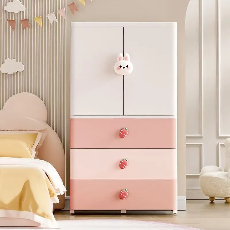 高さ65cmの厚手プラスチック製ベビー用ワードローブ。多層式 - Baby Nursery Wardrobe のレビューと価格