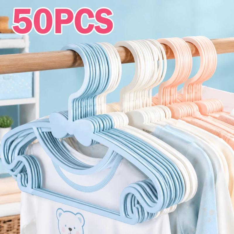 ベビー用衣類ハンガー 10/50個セット 跡が残らない軽量小 - Baby Nursery Hangers のレビューと価格