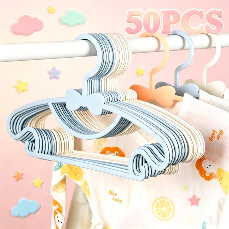 ベビー用衣類ハンガー 10/50個セット 跡が残らない軽量小 - Baby Nursery Hangers のレビューと価格