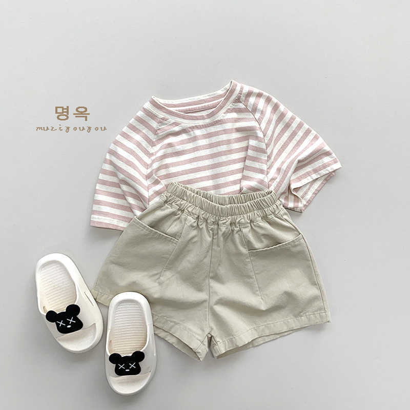 2026 夏新しい子供ルーズショーツ固体ヴィンテージ女の子カ - Baby Nursery Ideas Boy のレビューと価格