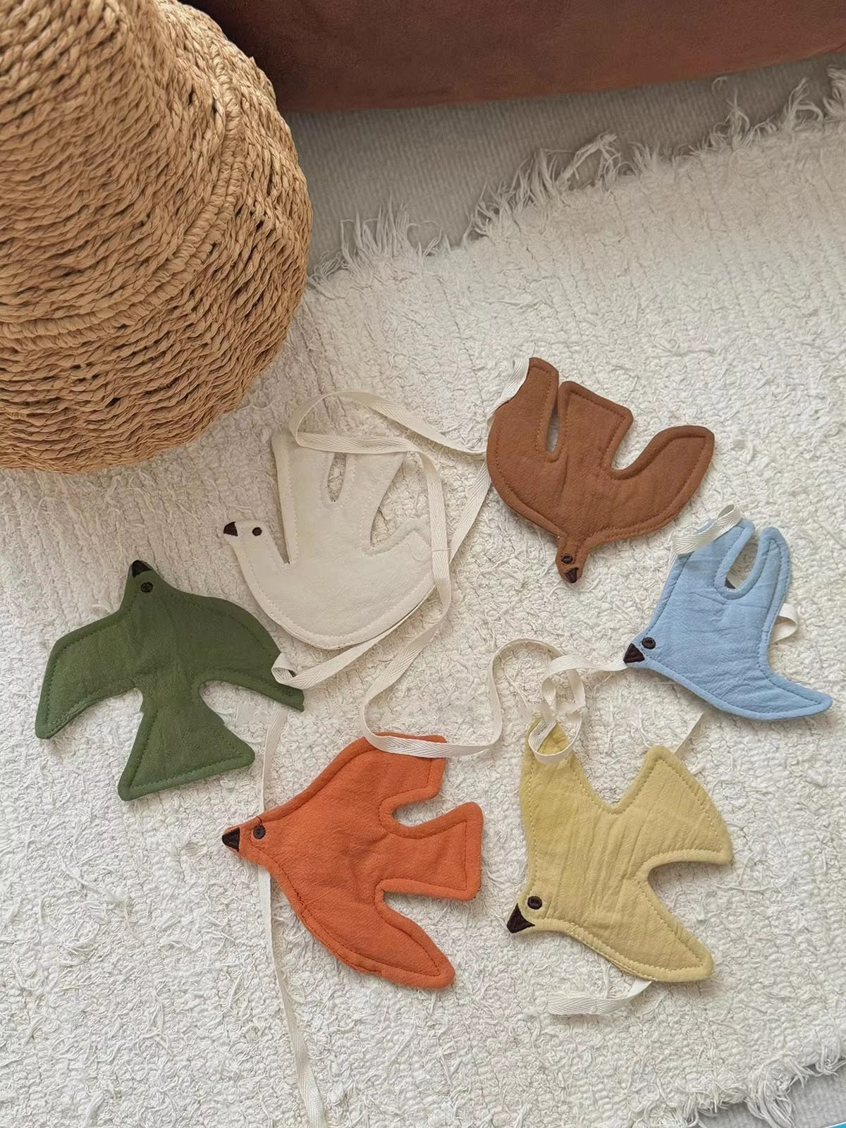 キッズルーム保育園用布製バナー鳥旗パーティーデコレーションバ - Baby Nursery Artwork のレビューと価格